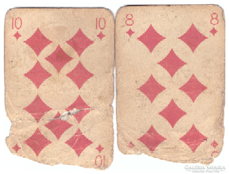 306. Dupla pakli nemzetközi képes francia kártya Játékkártyagyár 1960 körül
