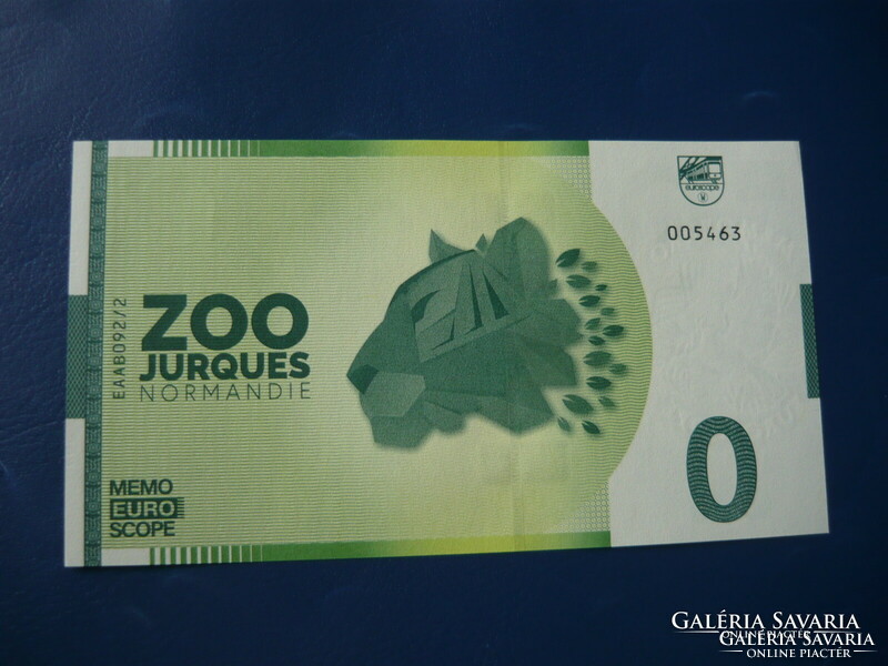France 0 memo euro monkey giraffe lion tiger wolf cheetah! Rare commemorative paper money! Ouch!
