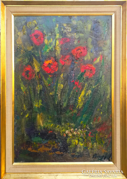 László Bényi (1909-2004): poppies