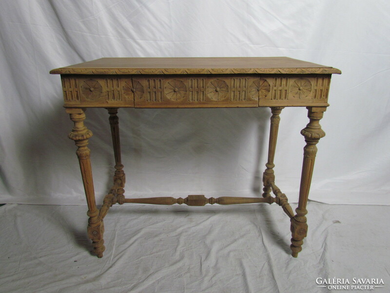 Antique Neo-Renaissance desk with drawers (polished)