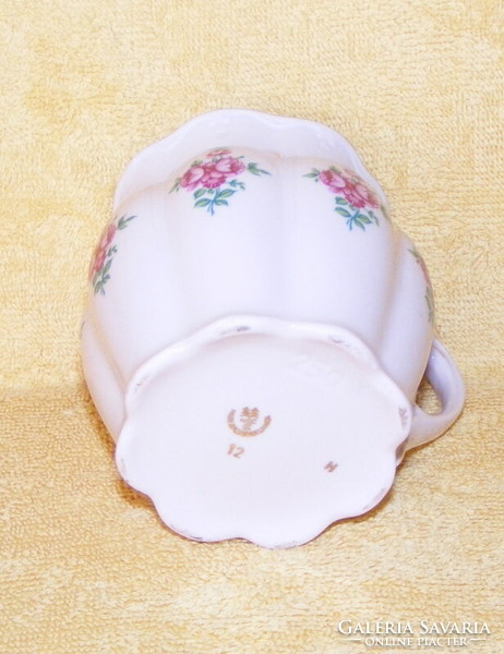 Rózsaszín hasas porcelán bögre