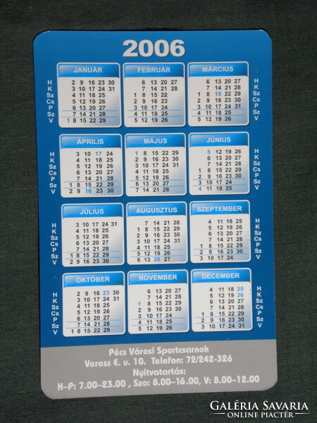 Card calendar, brill fitness room, Pécs sports hall, 2006, (6)