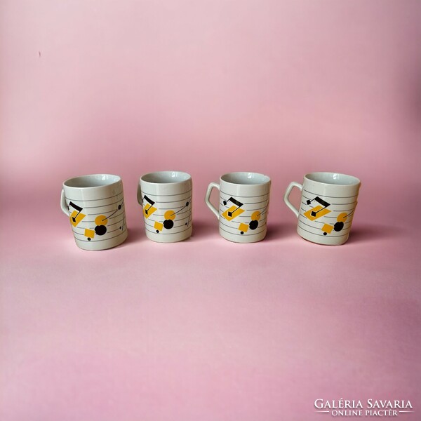 Retro, vintage Zsolnay porcelain mug set in one