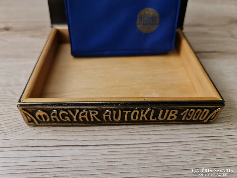Magyar Autóklub réz doboz+ Autoker Reklám