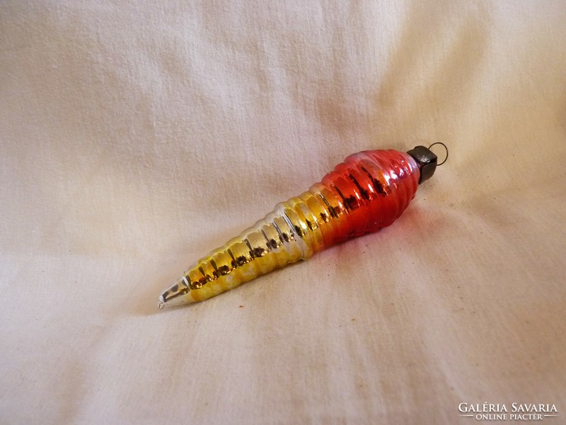 Old glass Christmas tree decoration - acting, twisted icicle!