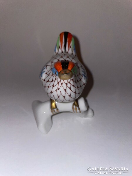 Ravenclaw porcelain bird with garden decor