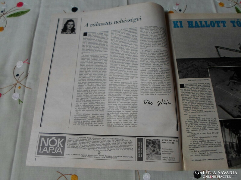 Women's newspaper - November 28, 1981 (Old newspaper, magazine for a birthday)
