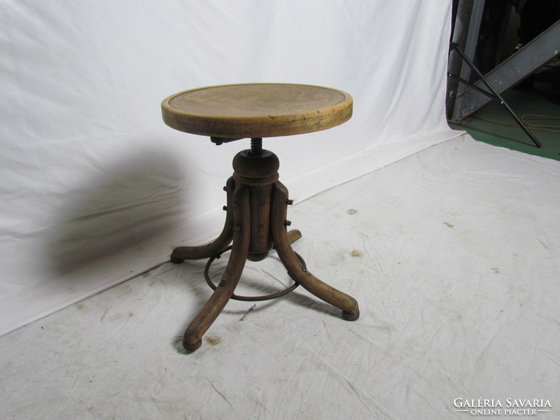 Antique thonet piano stool (polished)