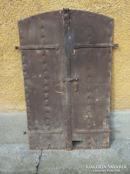 Antique iron door, cellar door