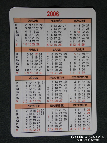 Card calendar, szentes car service, bonyhád, 2006, (6)