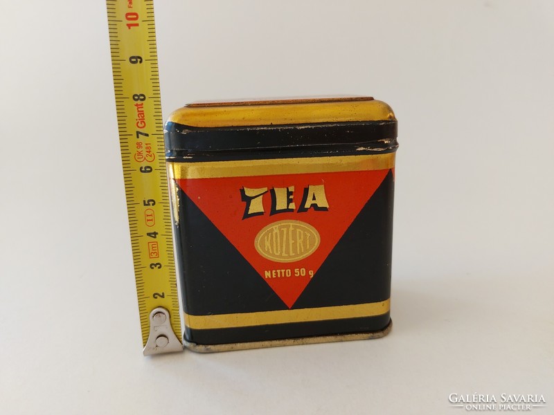 Old metal box for public retro tea box