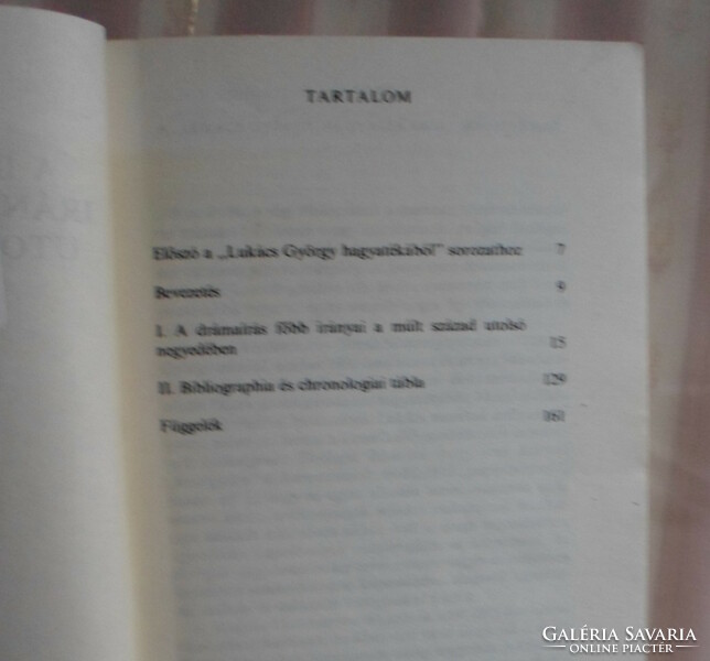 György Lukács: the main directions of drama writing in the last quarter of the last century (academic, 1980)