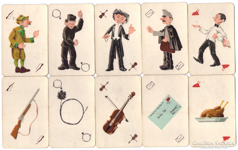 314. Szurtos Peti children's card playing card factory around 1960