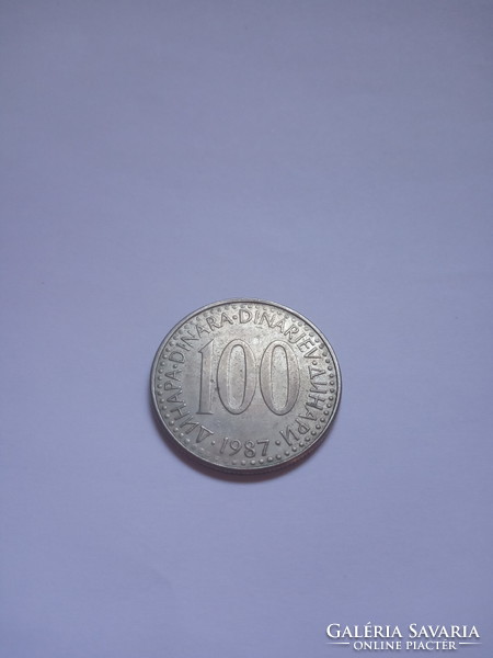 Szép 100  Dinár 1987 ( 3 )