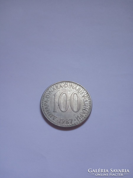 Nice 100 dinars 1987 ( 3 )