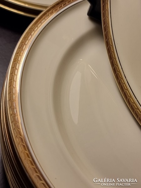 18-dbos ROSENTHAL SELB.GERMANY WINIFRED sárgás bézs alapszínű igényes porcelán étkészlet,részlet