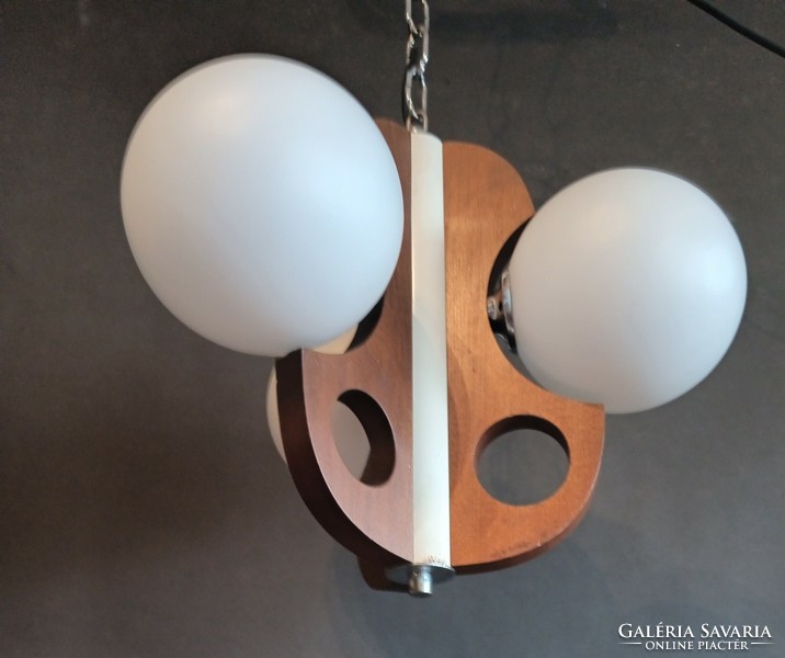 Scandinavian sputnik atom opal ceiling lamp. Negotiable!