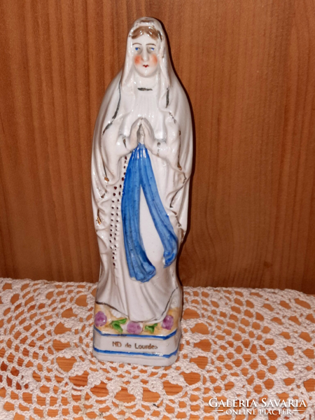 Antique painted porcelain Virgin Mary of Lourdes 1.