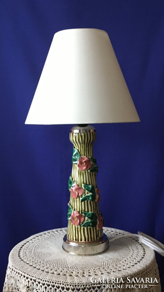 Cozy, decorative ceramic table lamp