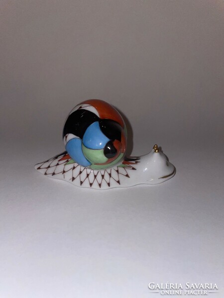 Ravenclaw porcelain snail with garden decor