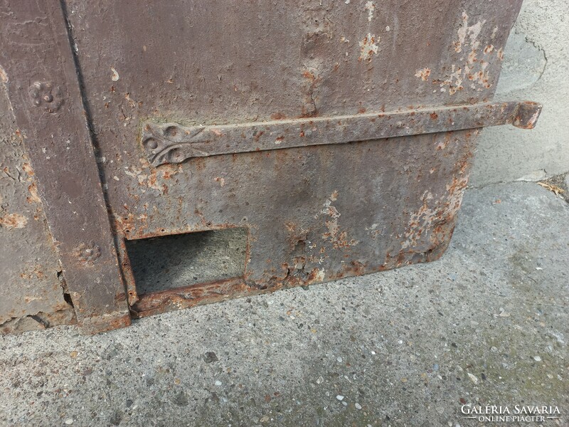 Antique iron door, cellar door