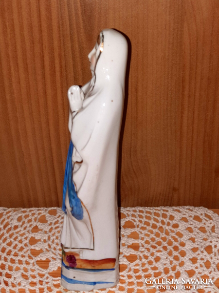 Lourdes-i antik, festett porcelán szűz Mária 2.