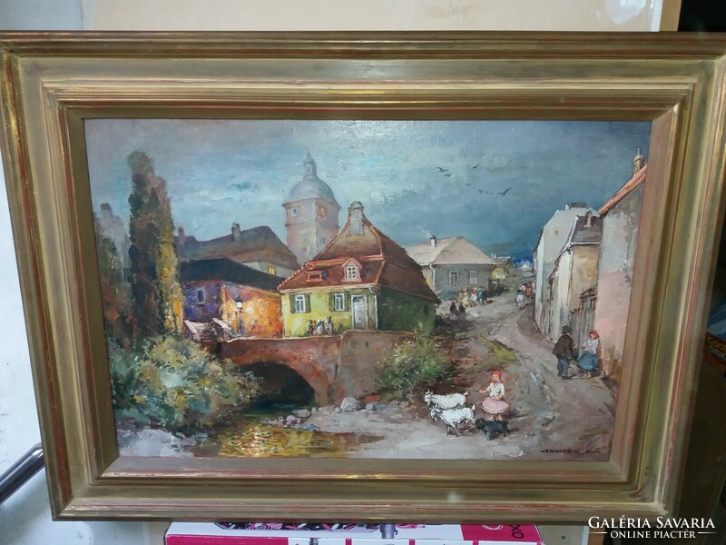 Jancsek Antal festménye ,Szentendre.
