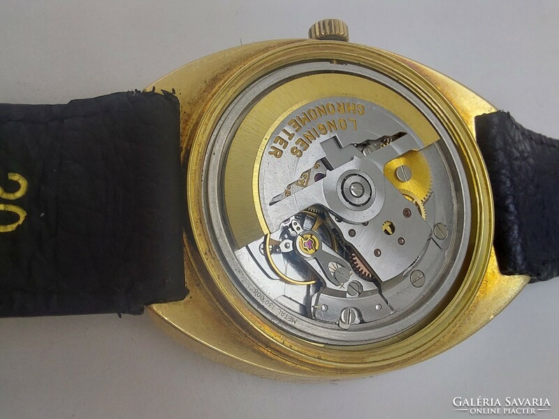 302T. 18K gold (min. 20G) longines ultra-chron automatic watch with gold rotor, in excellent condition 37mm
