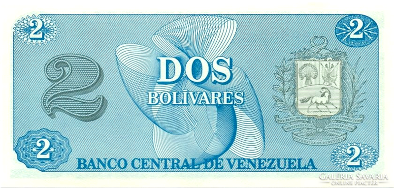 Venezuela 2 bolivars 1989 oz