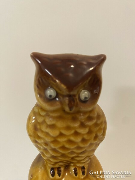 Rarity! Owl-shaped ceramic bell 11cm ((one piece of a huge collection)