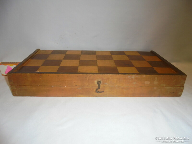 Régi fa sakk készlet - eredeti ára 38 Ft