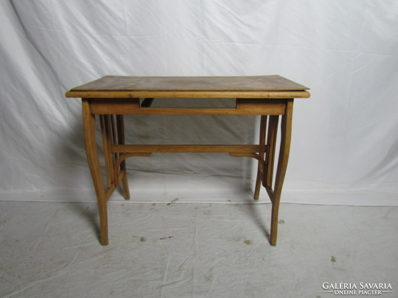 Antik Szecessziós íróasztal 2db (csiszolt)