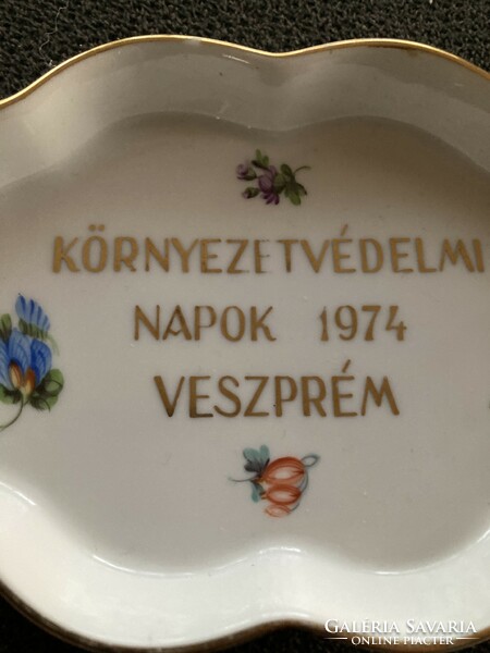 Herendi tálka  felirattal környezetvédelmi napok 1974 Veszprém