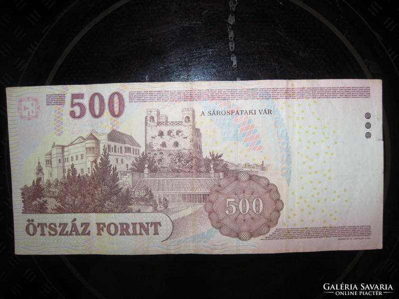 500 forint NAGYON RITKA 000-ra végződő sorszámú ED 6491000 2010 Rákóczi 500ft ötszáz forintos