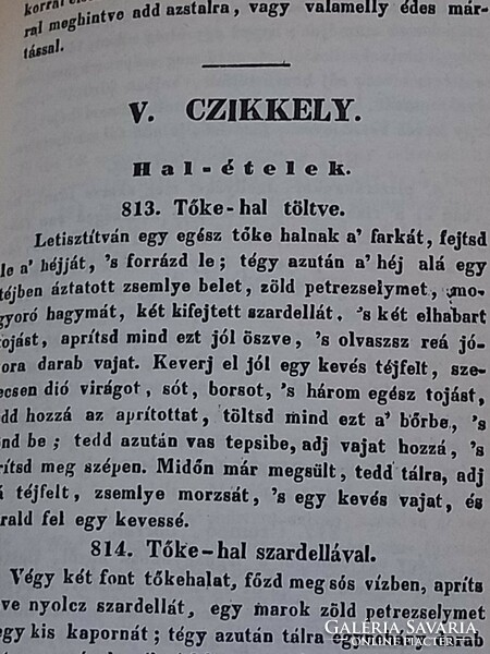 CZIFRAY ISTVÁN SZAKÁCSMESTER MAGYAR NEMZETI SZAKÁCSKÖNYVE, 1840-es kiadás reprintje (1985)