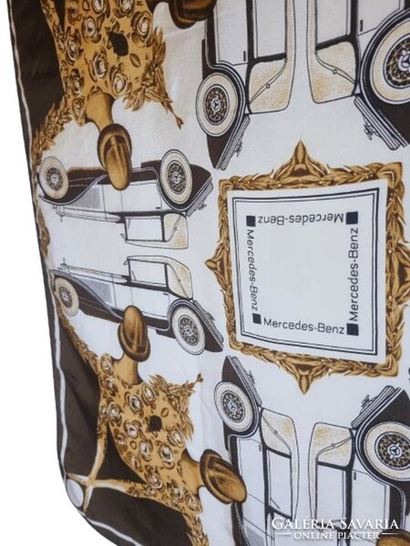 Mercedes-Benz vintage women's scarf 75x75 cm. (6946)
