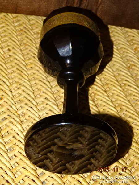 Antique moser glass goblet with base 18 cm !!!