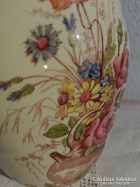 Lunéville brand French historicizing faience lamp / vase, xix. No.