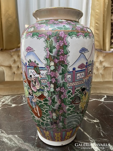 Ázsiai orientális kínai váza nagy méretű