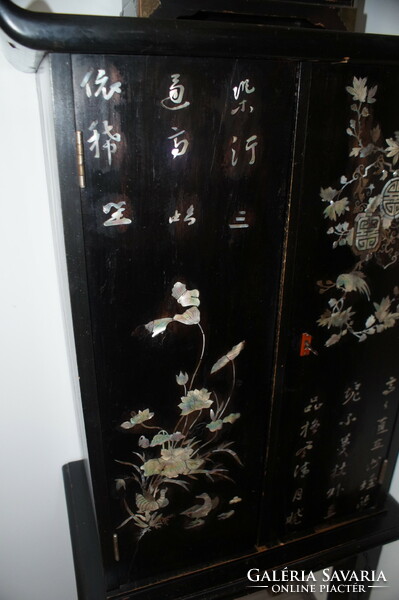 Japanese mother-of-pearl inlaid cabinet