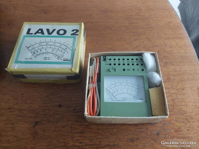 Lavo 2 retro instrument - lavo 2 multimeter - collectible, original description - flawless - 1974