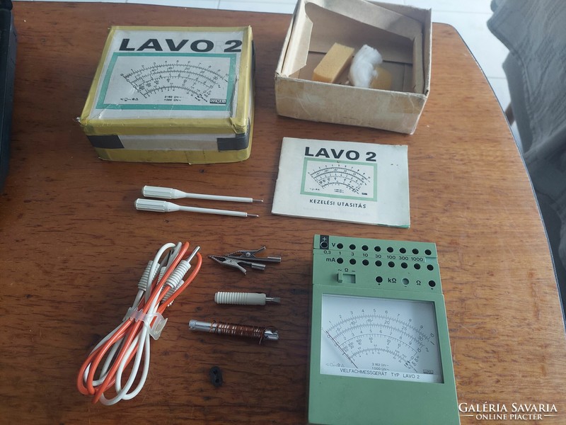 LAVO 2 retro műszer - LAVO 2 multiméter - gyűjteményi , eredeti leírás - hibátlan - 1974