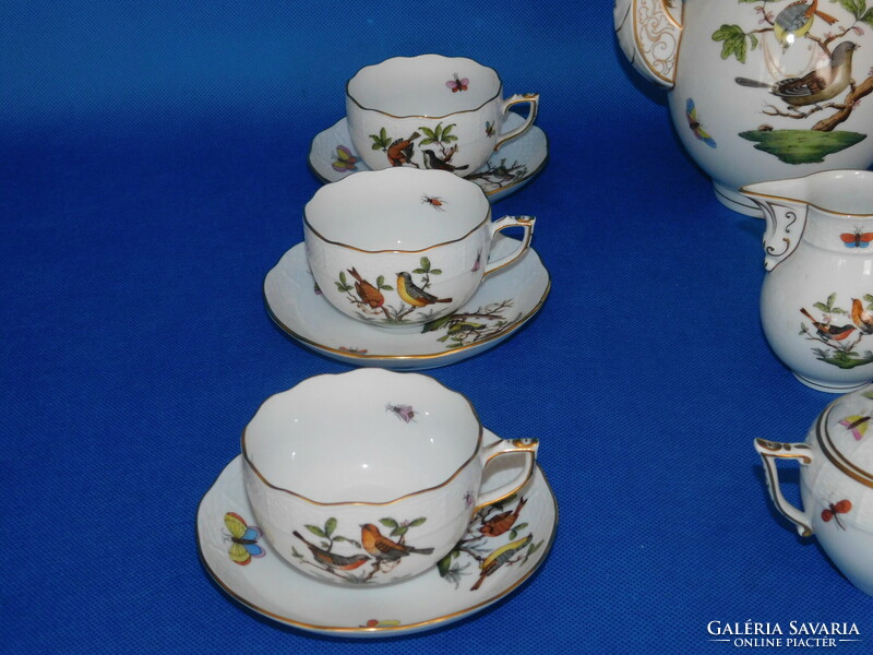 Herend Rothschild pattern 6-piece tea set