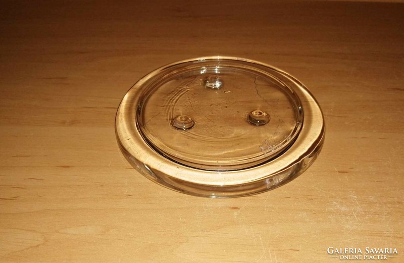 Üveg edényalátét, poháralátét  - átm 11 cm (22/d)