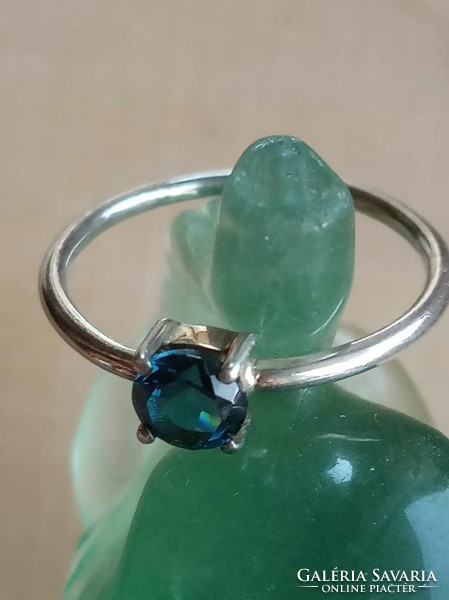 London blue topaz 925 sterling silver ring size 57