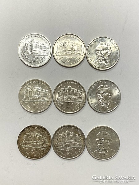 3 silver 200 HUF coins 1992 - 1993 - 1994