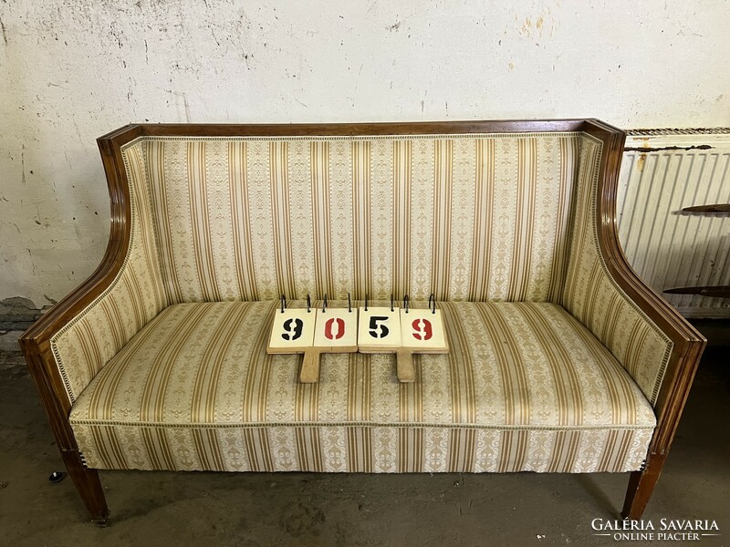 Biedermeier szalon garnitúra, kanapé, 2 fotel. 9059.