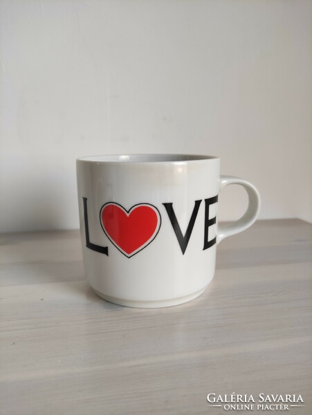 Lowland porcelain mug with I love you inscription