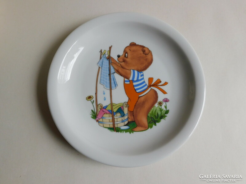 Winterling Bavarian vintage children's plate with teddy bear