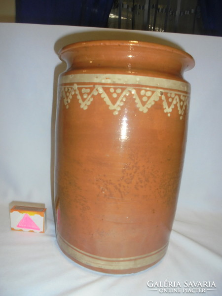 Glazed earthenware pot, köszko - large size, 27 cm